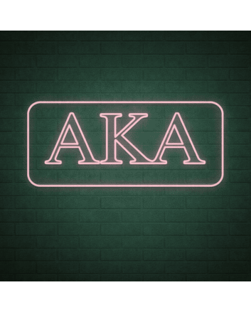 Alpha Kappa Alpha ΑΚΑ LED Neon Sign Celebrating Sisterhood and Leadership
