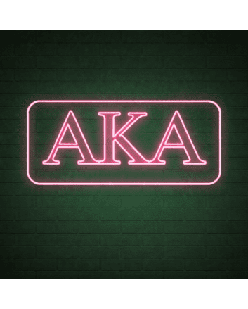 Alpha Kappa Alpha ΑΚΑ LED Neon Sign Celebrating Sisterhood and Leadership