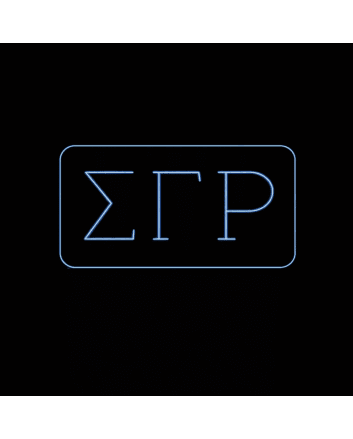 Sigma Gamma Rho ΣΓΡ LED Neon Sign Celebrating Sisterhood and Service
