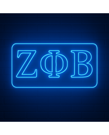 Zeta Phi Beta ΖΦΒ LED Neon Sign Celebrating Sisterhood and Scholarship
