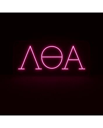 Lambda Theta Alpha ΛΘΑ LED Neon Sign Celebrating Sisterhood and Unity