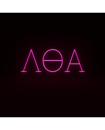 Lambda Theta Alpha ΛΘΑ LED Neon Sign Celebrating Sisterhood and Unity