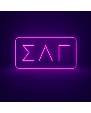 Sigma Lambda Gamma ΣΛΓ LED Neon Sign Celebrating Sisterhood and Community