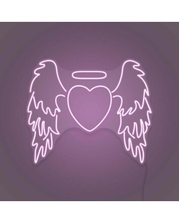 Angel Heart LED Neon Sign