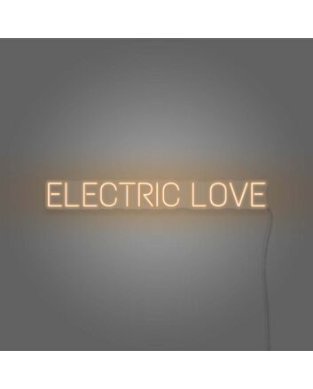 Electric Love Neon Lettering