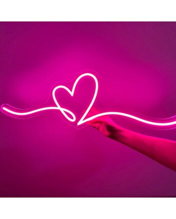 Heart Doodle Neon Sign