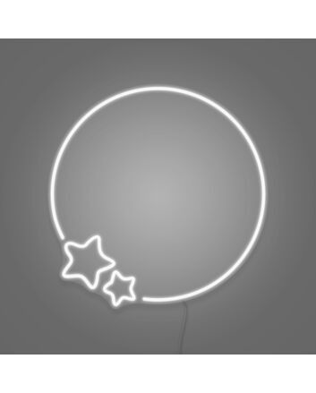 Moon and Stars Custom Neon Light