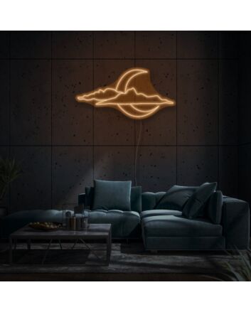 New Moon In Cloud LED Neon Sign