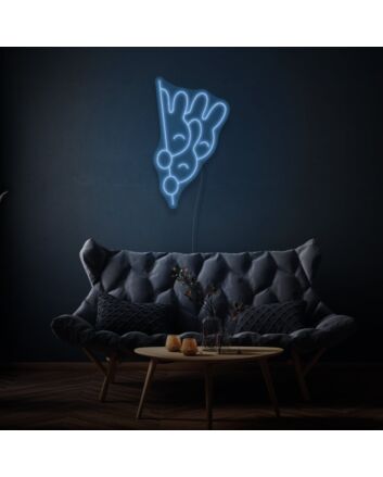 Peeking Bunny LED Neon Sign