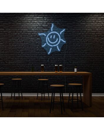 Smiling Sun LED Light Sign