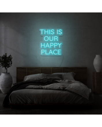This is Our Happy Place LED Light Sign