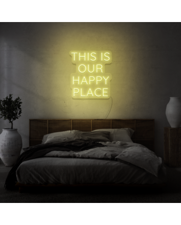 This is Our Happy Place LED Light Sign