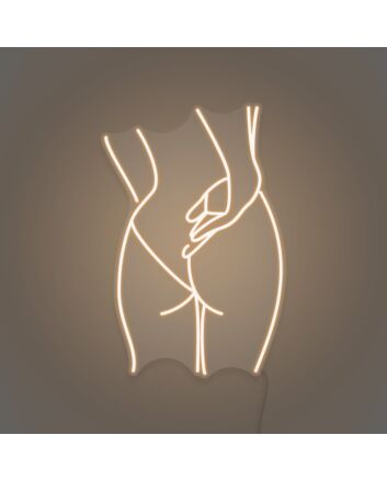 Sexy Woman Butt Aesthetic Neon Bold and Beautiful