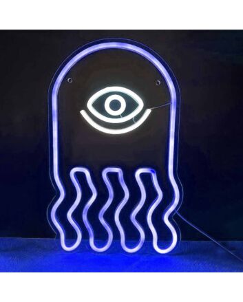 Golden All-Seeing Eye  Neon Sign