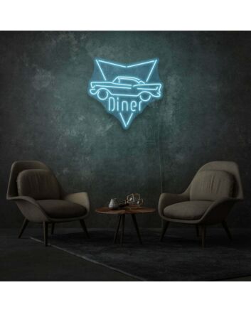 Customize Road Diner Neon Classic Americana on the Highway