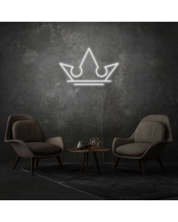 Royal Crown Neon Elegance and Regal Charm