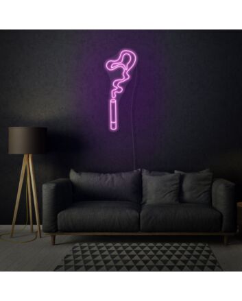Cigarette Smoke Neon Edgy and Atmospheric