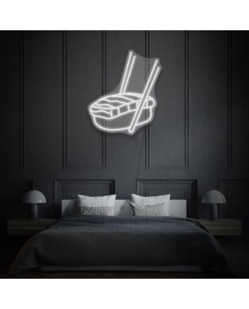 Sushi Neon Delicacies in Radiant Light