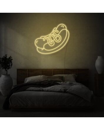 Hot Dog Neon Classic American Treat