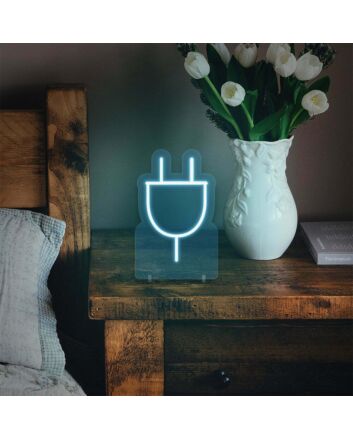 Plug Socket Neon Everyday Object with a Twist