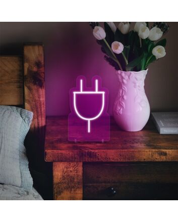 Plug Socket Neon Everyday Object with a Twist