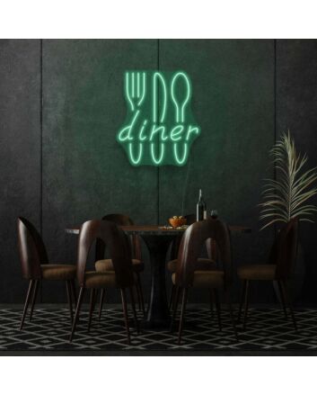 Diner Neon Classic American Eatery Vibes