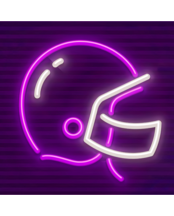 Field of Dreams Neon Football Helmet Illumination