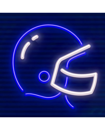 Field of Dreams Neon Football Helmet Illumination