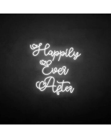 happily ever after 3 neon sign