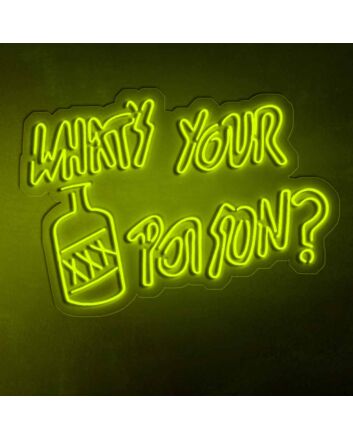 What&#039;s Your Poison? Drink Bar Neon