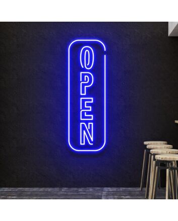 OPEN Neon Sign Welcome for Visitors and Guests