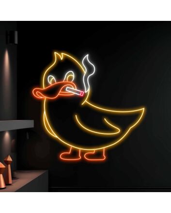 Smoking Duck  Neon Sign