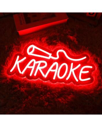 KARAOKE Microphone Neon Sign