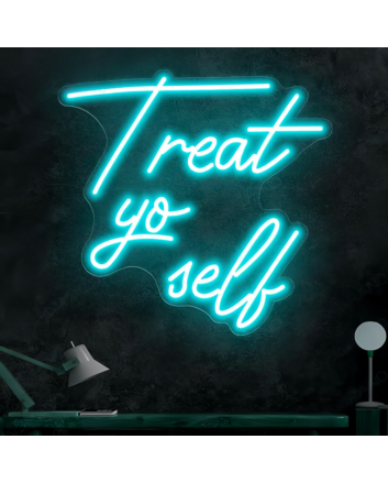 Treat Yourself Neon Indulgence and Self-Care