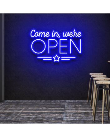 Customize Come In, We&#039;re Open welcom Led Neon Signs