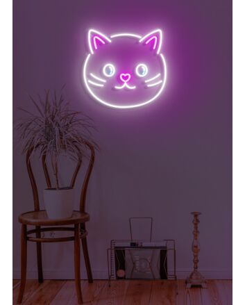 Cat Neon Whimsical Charm for Feline Lovers
