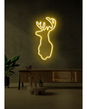 Deer LED Neon Sign Majestic Nature and Grace
