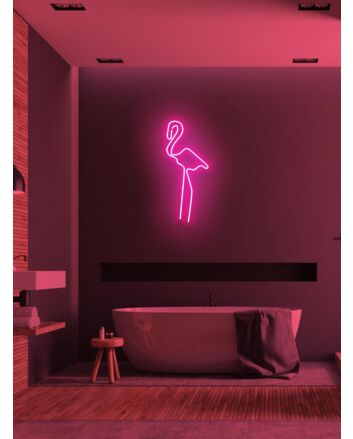 Flamingo Neon Light Standout Elegance and Tropical Flair