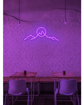 Mountain sunrise Neon Inspiration with Every Rising Sun