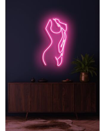 The lady Neon Grace and Beauty in Elegant Light