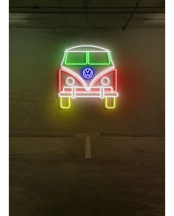 Bus Vintage Neon for Nostalgic Road Trips