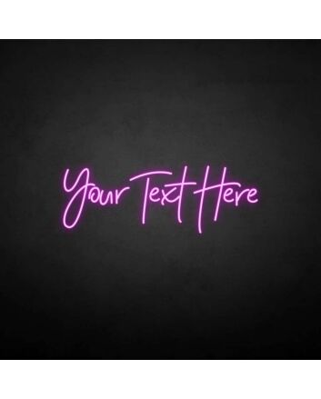 &#39;You write here&#39; neon sign