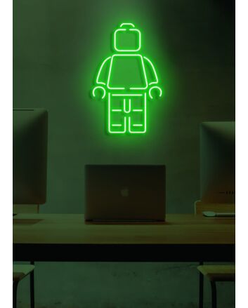 LEGO Man Neon Fun and Playful Light for Nostalgia and Creativity