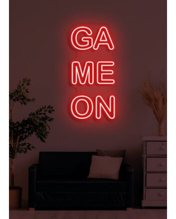 Game On Neon Exciting Call to Action for Gamers Ready to Play