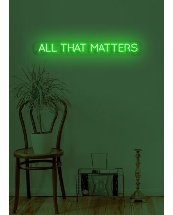 All that matters Neon Reflecting on What&#039;s Truly Important in Life