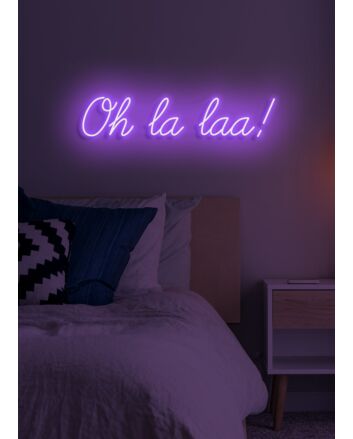 Oh la la Neon Flirtatious Charm and Allure