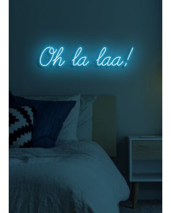 Oh la la Neon Flirtatious Charm and Allure