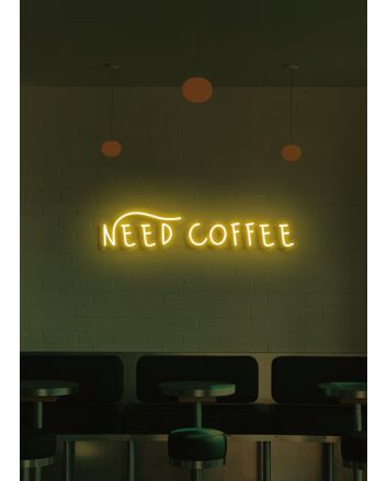 Need Coffee Neon Essential Fuel for Daily Grind