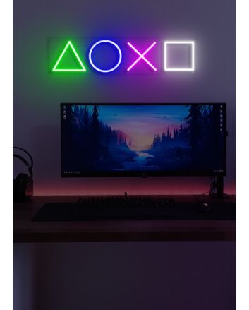 Playstation Neon Home of Digital Adventures