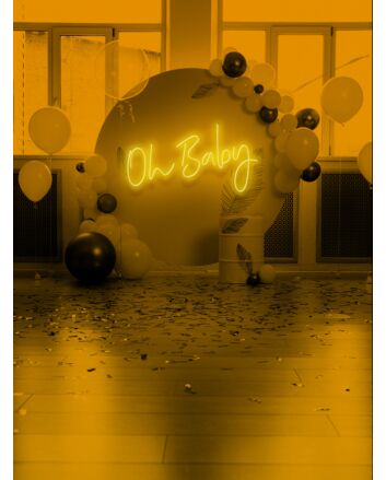 Oh Baby Neon Excitement for New Beginnings